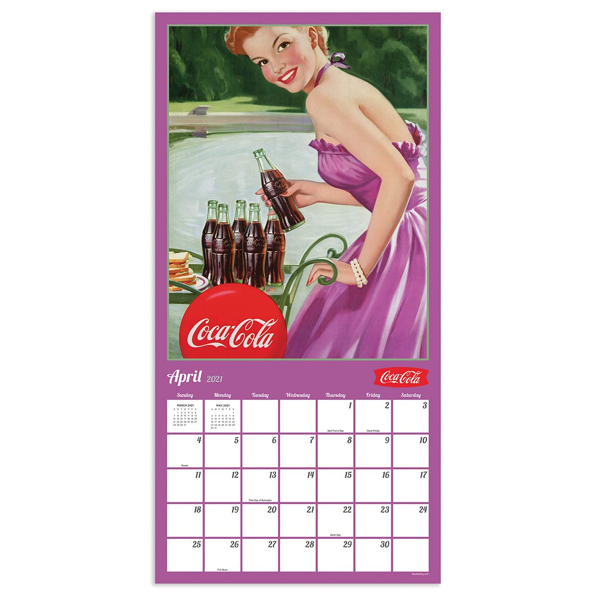 【永見】コカコーラオフィシャルプレートのカレンダー 永見】コカコーラオフィシャルプレートのカレンダー コカ